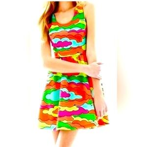 L’ Amour by Nanette Lepore Neon Mod Fit & Flare Mini Dress in Barbiecor Neon